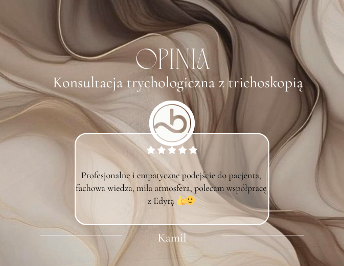 Efekty leczenia skóry głowy – opinia klienta